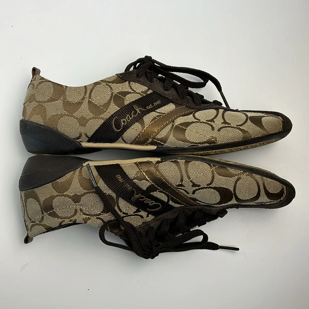 Coach Belina Logo Sneakers Sz 7.5